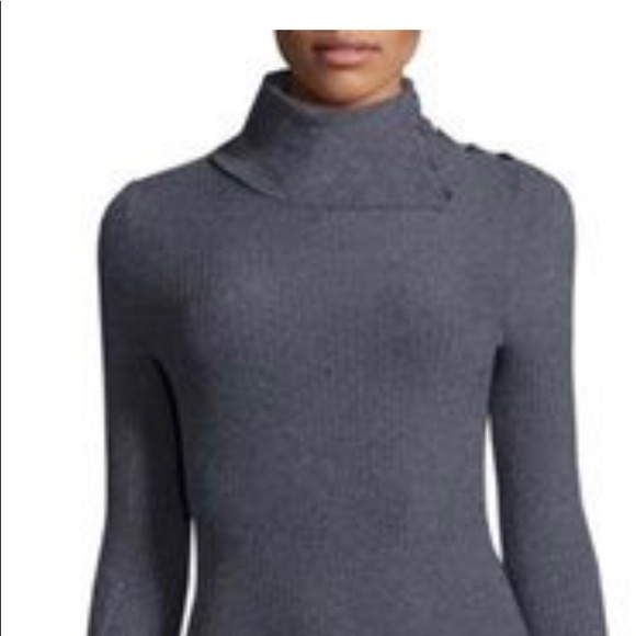 Theory Tops - Theory 100% merino wool charcoal turtleneck size Large